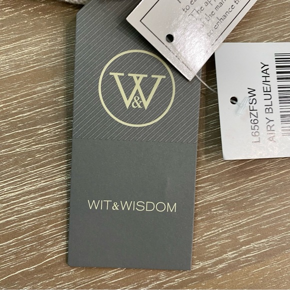 Wit & Wisdom Lightweight NWT Women Blue Tan Tie-dye Pullover Sweater 100%Cotton - Picture 12 of 16